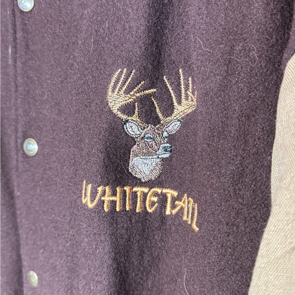 Vintage White Tail Deer Bomber Jacket - Picture 4 of 8